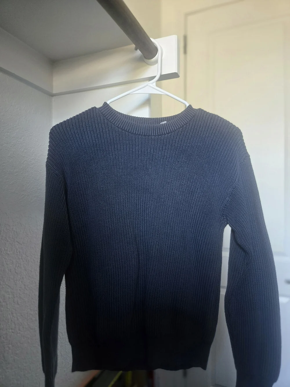 GAP Kids Navy Ribbed Crewneck Sweater